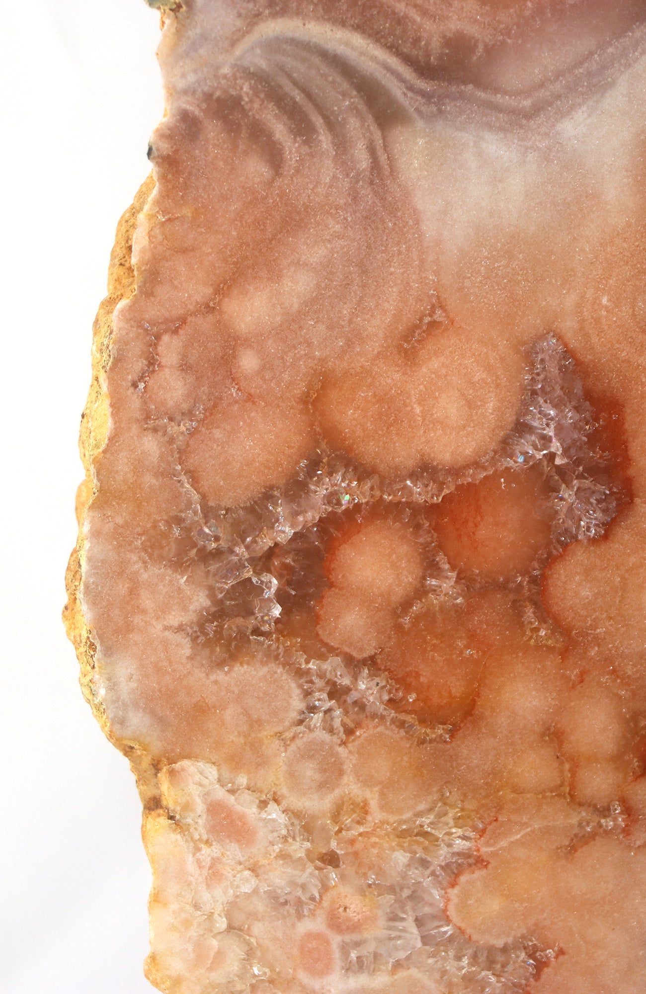 Pink Amethyst Cluster Slice on Stand